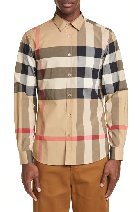 burberry mens dress shirts|burberry plaid shirts for men.